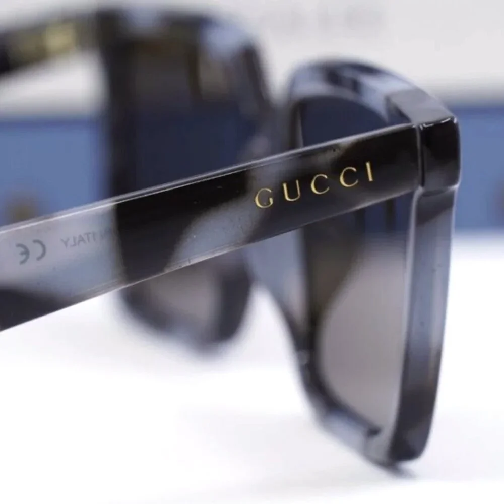NWT Gucci GG1540S-005 Grey Square 55mm Sunglasses - Picture 3 of 8